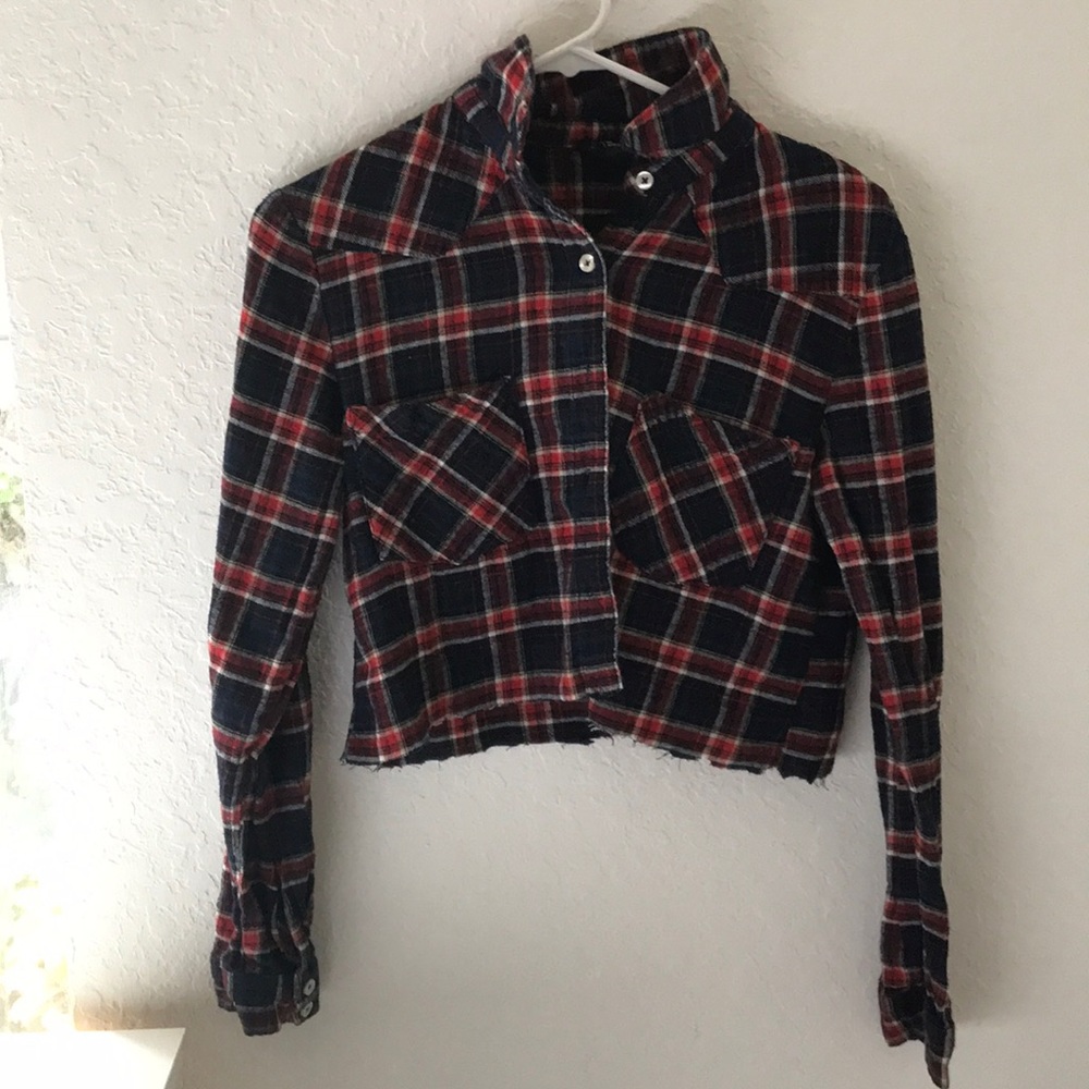 Cropped flannel